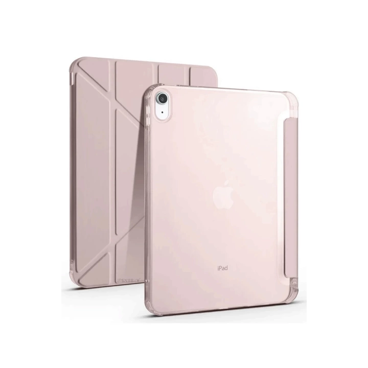 BFS iPad 2022 10.9 (10.nesil) Kılıf Kalemlikli Mars Tablet Kılıfı - Rose Gold