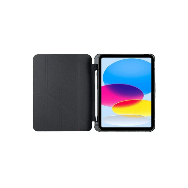 BFS iPad 2022 10.9 (10.nesil) Kılıf Kalemlikli Mars Tablet Kılıfı - Siyah
