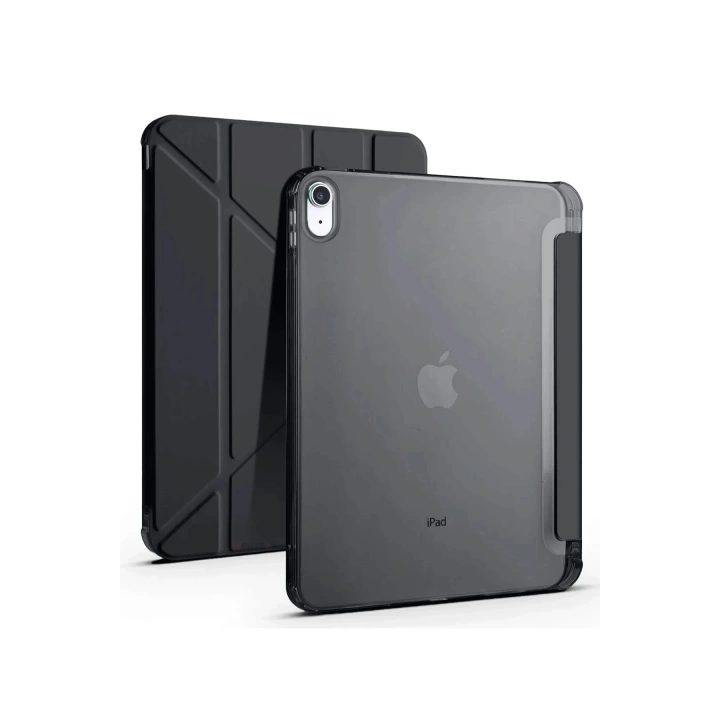 BFS iPad 2022 10.9 (10.nesil) Kılıf Kalemlikli Mars Tablet Kılıfı - Siyah