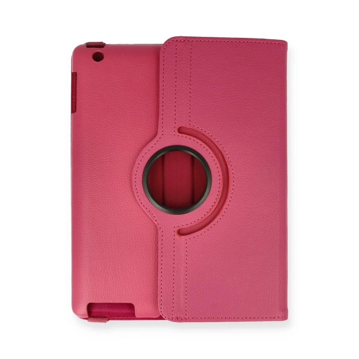 BFS iPad 4 9.7 Kılıf 360 Tablet Deri Kılıf - Pembe
