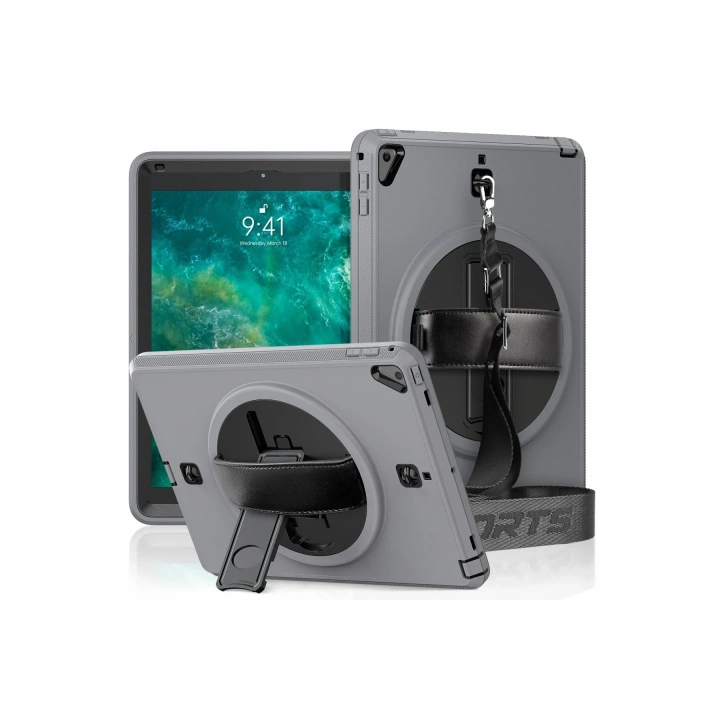 BFS  iPad 5 Air 9.7 Kılıf Strap-C Otterbox Tablet Kapak - Gri