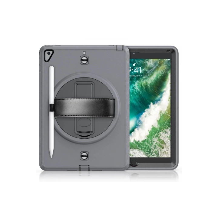 BFS  iPad 5 Air 9.7 Kılıf Strap-C Otterbox Tablet Kapak - Gri