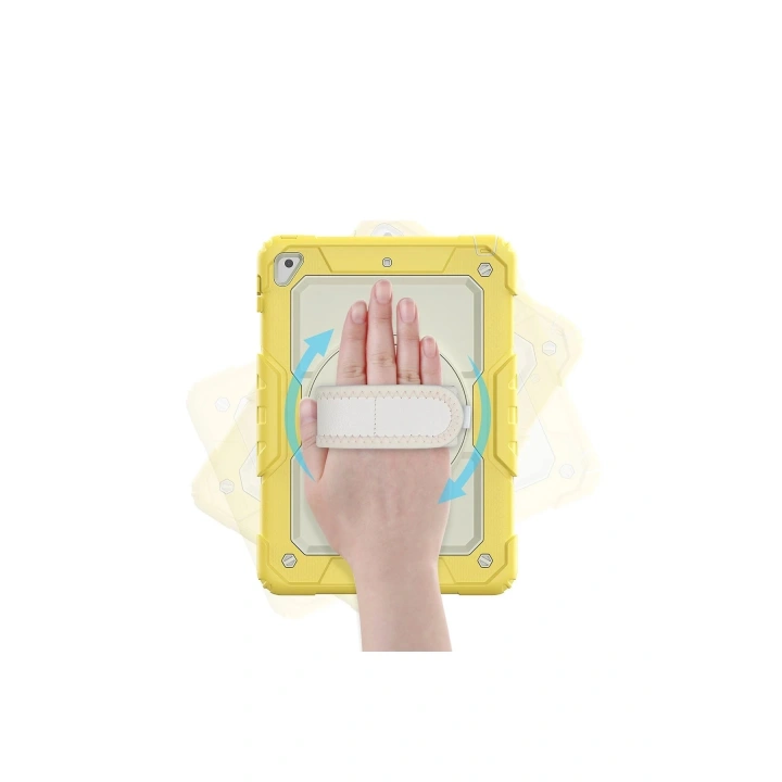 BFS  iPad 5 Air 9.7 Kılıf Strap New Tablet Kapak - Sarı