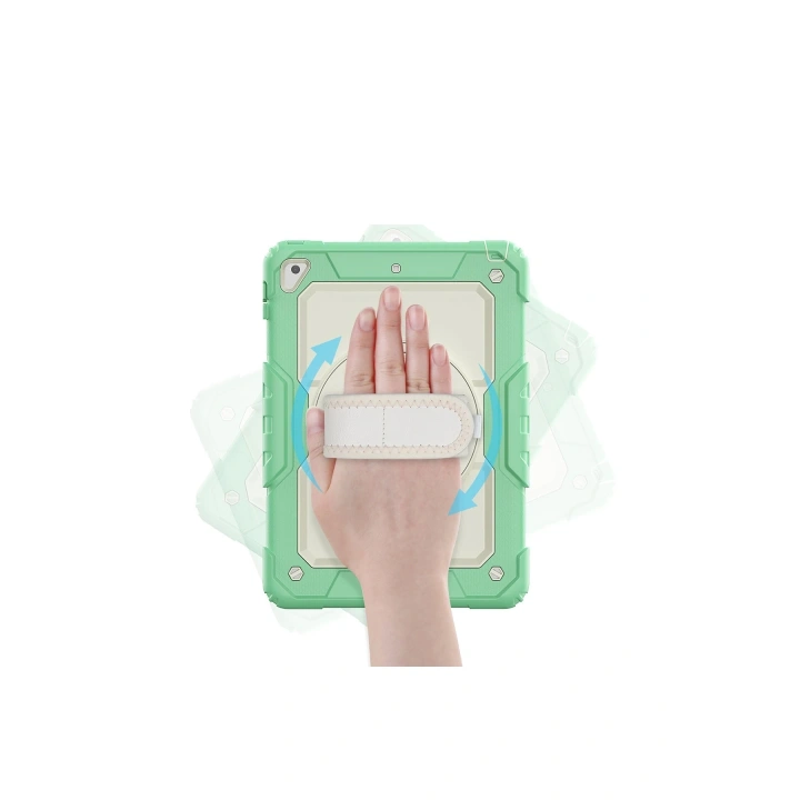 BFS  iPad 5 Air 9.7 Kılıf Strap New Tablet Kapak - Yeşil