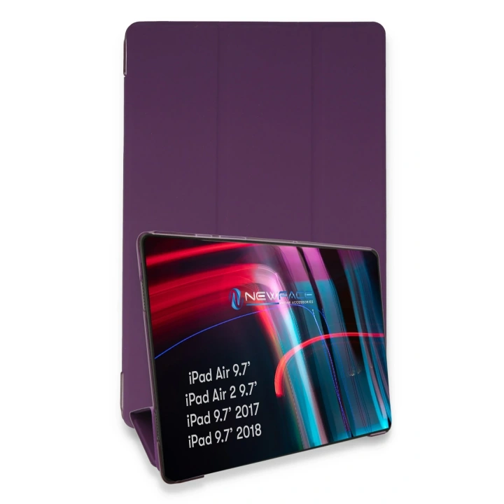 BFS  iPad 5 Air 9.7 Kılıf Tablet Smart Kılıf - Mor