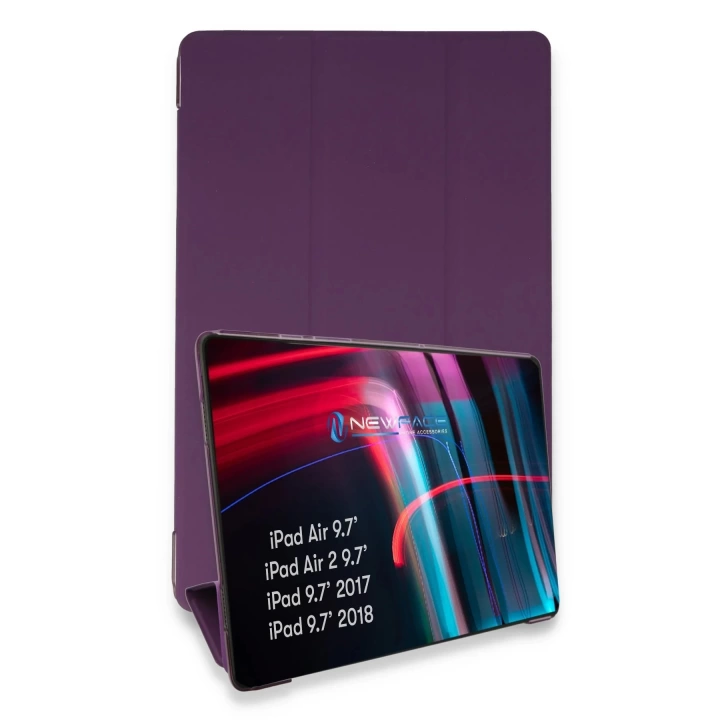 BFS  iPad 5 Air 9.7 Kılıf Tablet Smart Kılıf - Mor