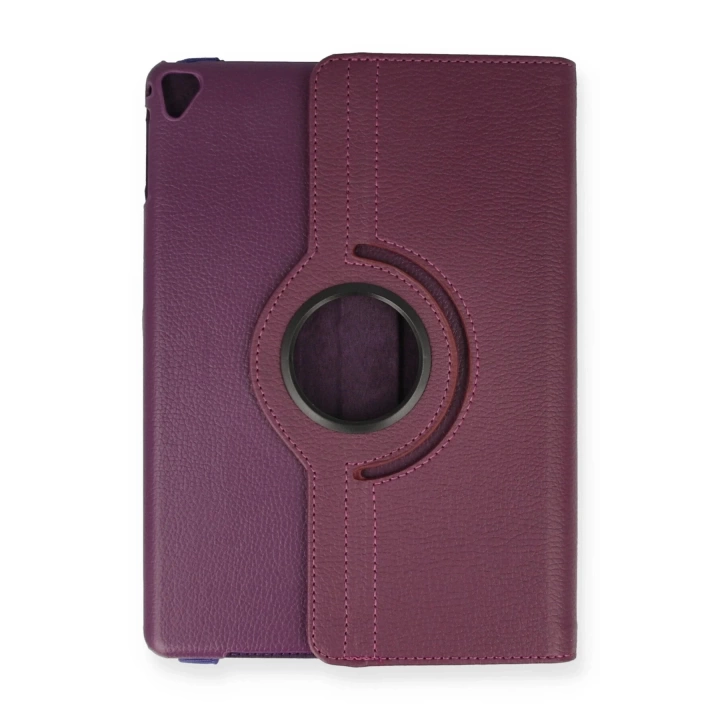 BFS  iPad 9.7 (2018) Kılıf 360 Tablet Deri Kılıf - Mürdüm
