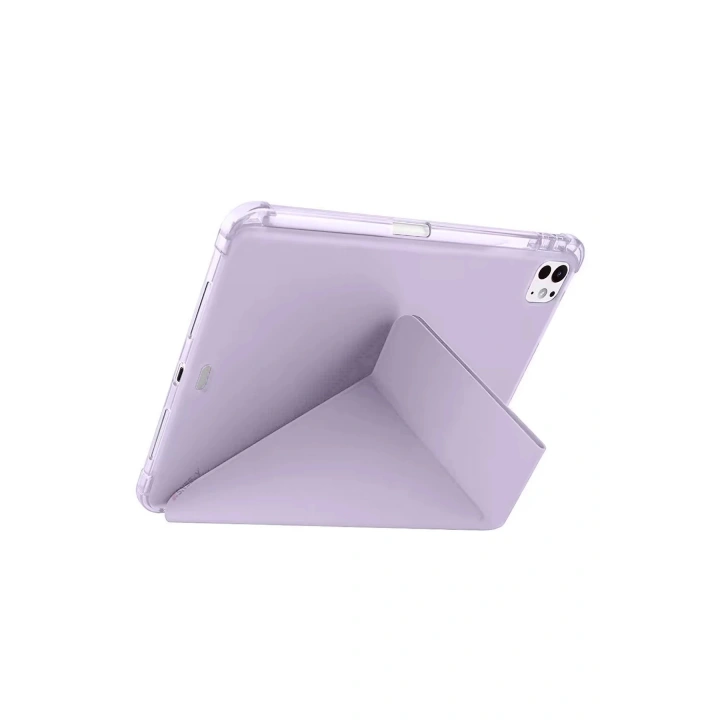 BFS iPad Air 13 (2024) Kılıf Kalemlikli Mars Tablet Kılıfı - Açık Mor