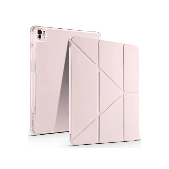 BFS iPad Air 13 (2024) Kılıf Kalemlikli Mars Tablet Kılıfı - Rose Gold
