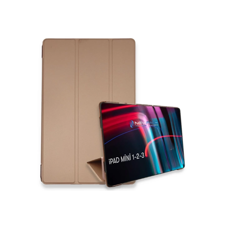 BFS  iPad Mini 3 Kılıf Tablet Smart Kılıf - Rose Gold