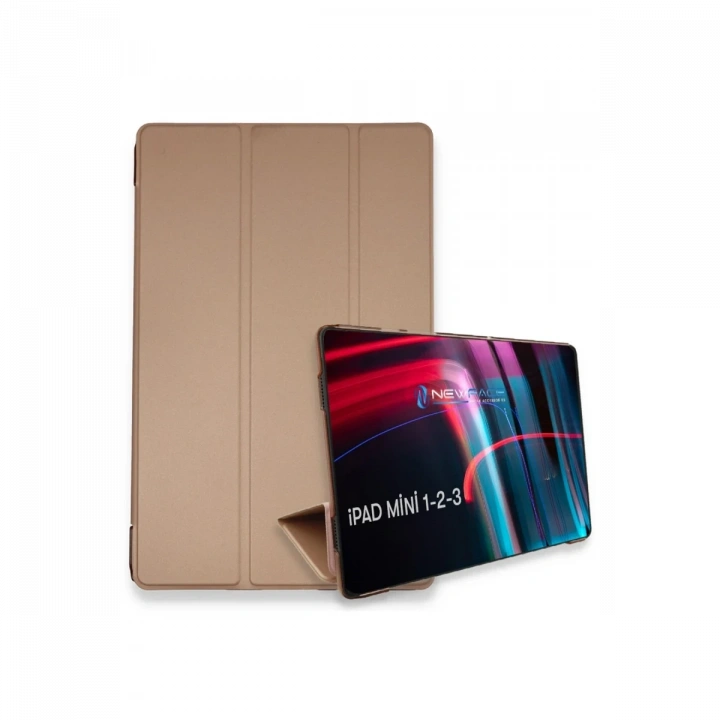 BFS  iPad Mini 3 Kılıf Tablet Smart Kılıf - Rose Gold