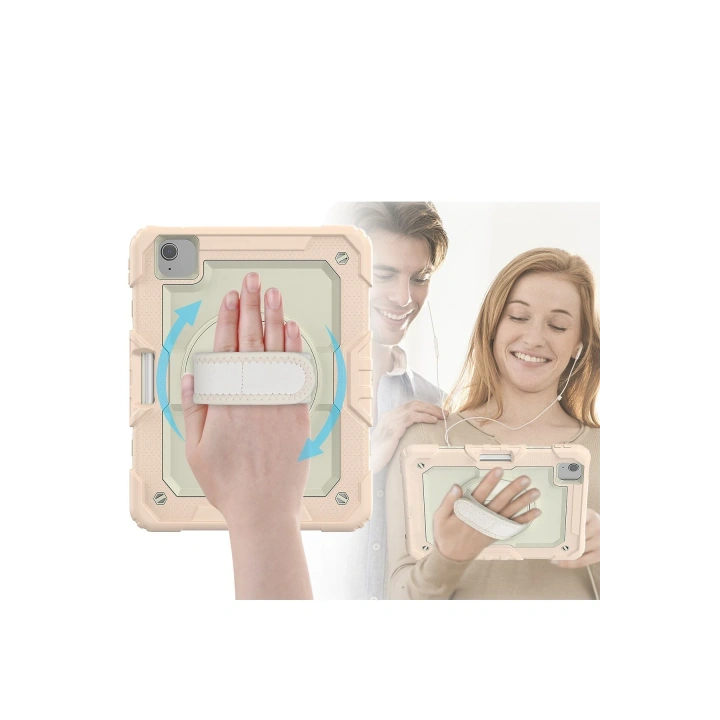 BFS  iPad Pro 11 (2020) Kılıf Strap New Tablet Kapak - Pembe