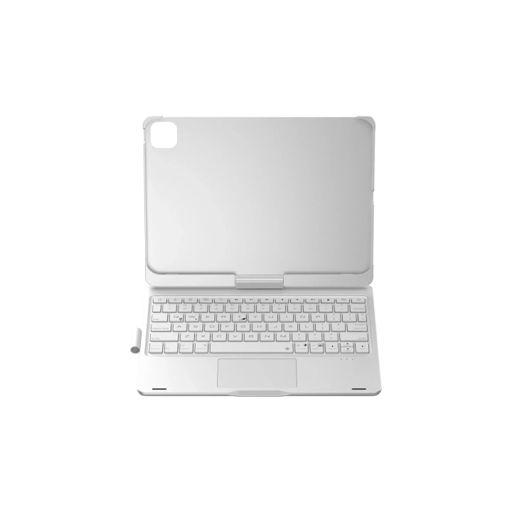 BFS  iPad Pro 11 (2024) F11 ATS Kılıf Magic Dönen Klavyeli Tablet Kılıf - Gümüş