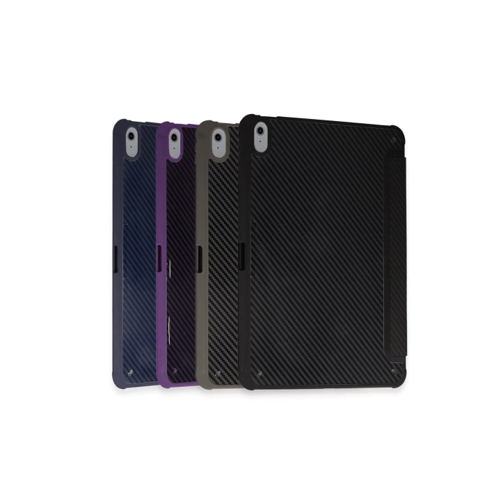 BFS  iPad Pro 11 (2024) Kılıf Color Karbon Tablet Kılıfı - Derin Mor