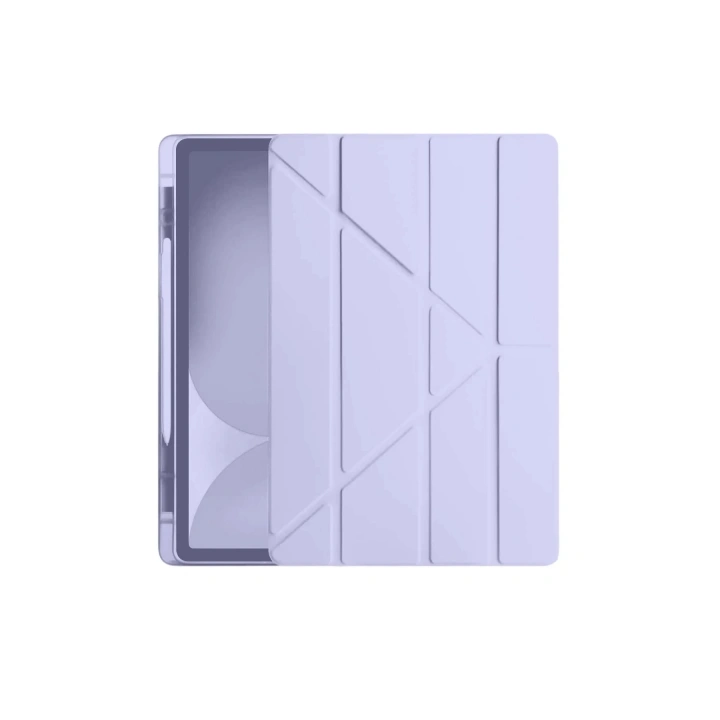 BFS iPad Pro 11 (2024) Kılıf Kalemlikli Hugo Tablet Kılıfı - Lila
