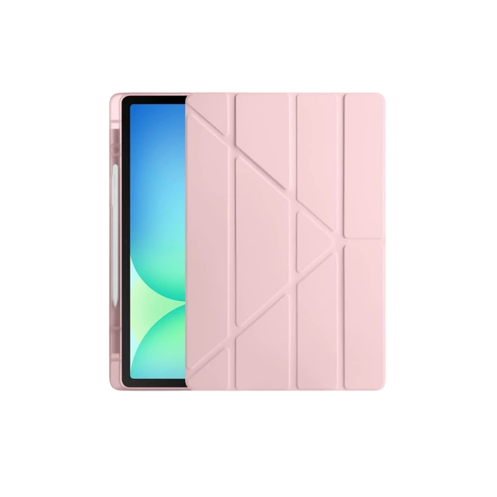 BFS  iPad Pro 11 (2024) Kılıf Kalemlikli Hugo Tablet Kılıfı - Rose Gold