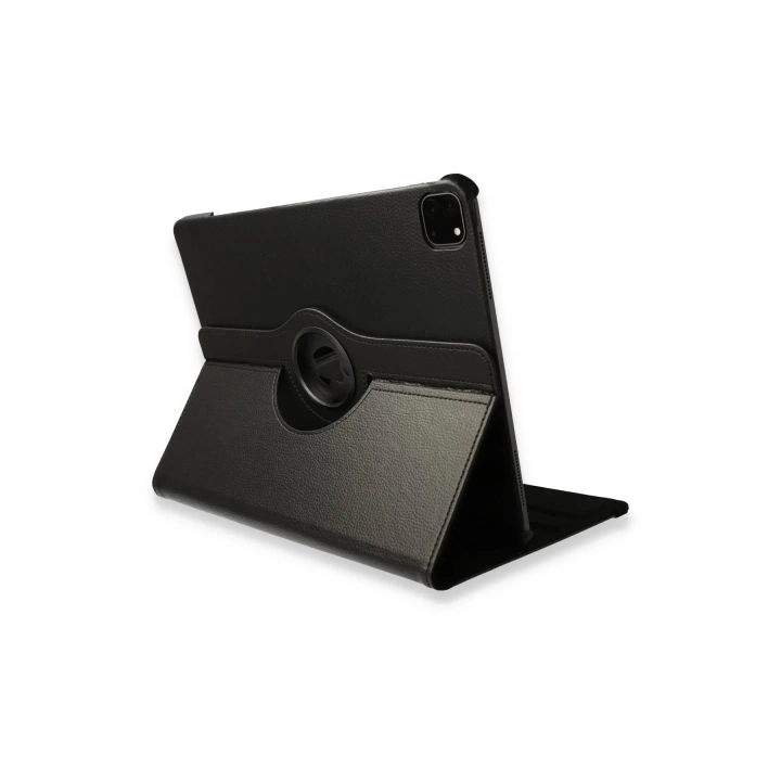 BFS  iPad Pro 12.9 (2021) Kılıf 360 Tablet Deri Kılıf - Siyah