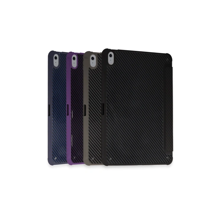 BFS  iPad Pro 13 (2024) Kılıf Color Karbon Tablet Kılıfı - Koyu Gri