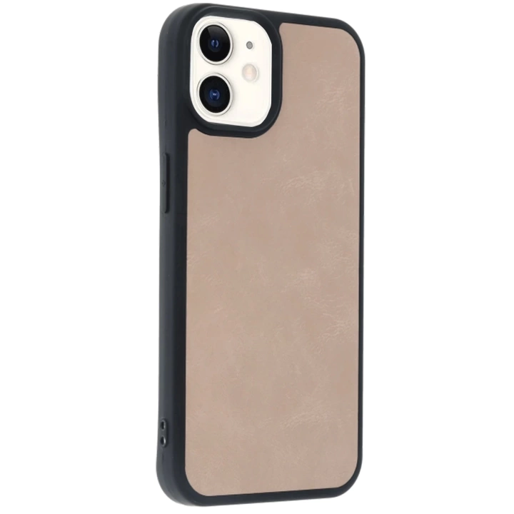 BFS  iPhone 11 Kılıf Aras Deri Kapak - Pudra