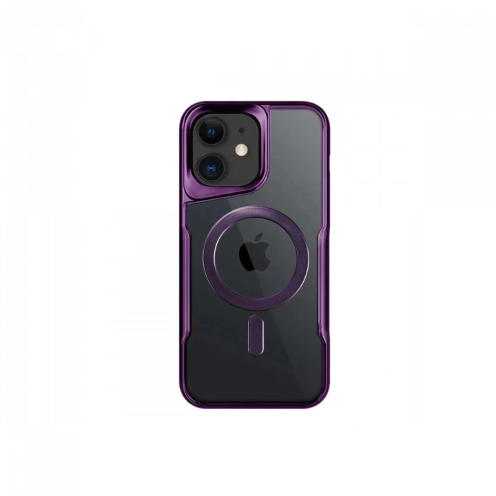 BFS  iPhone 11 Kılıf Boyi Magsafe Silikon Kapak - Derin Mor