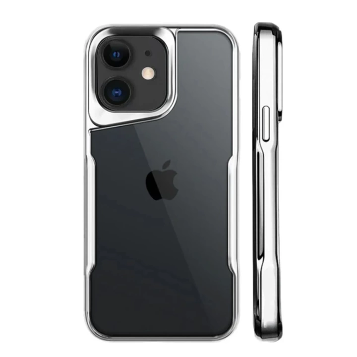 BFS  iPhone 11 Kılıf Boyi Silikon Kapak - Gümüş