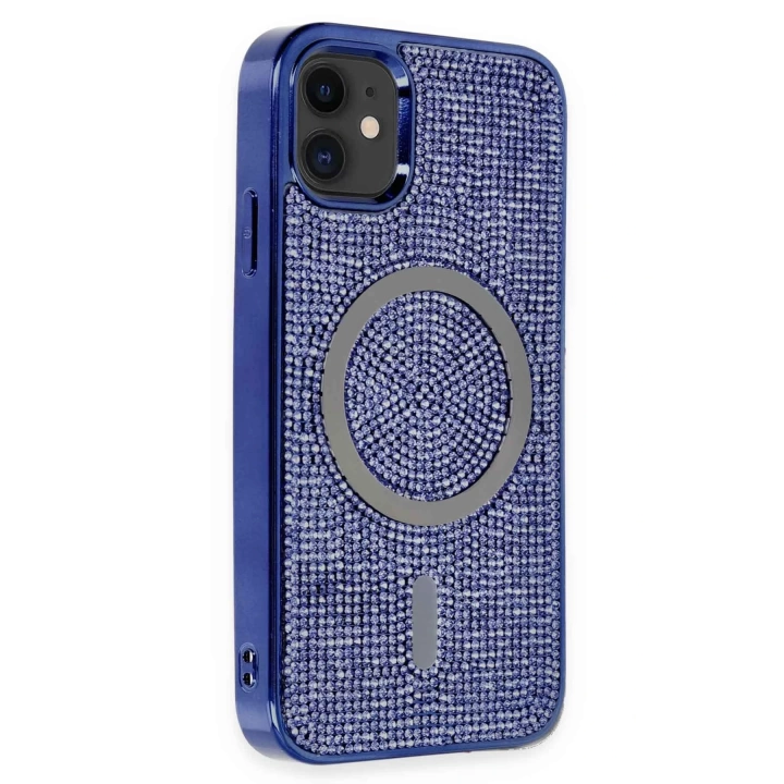 BFS  iPhone 11 Kılıf Diamond Magsafe Kapak - Lacivert