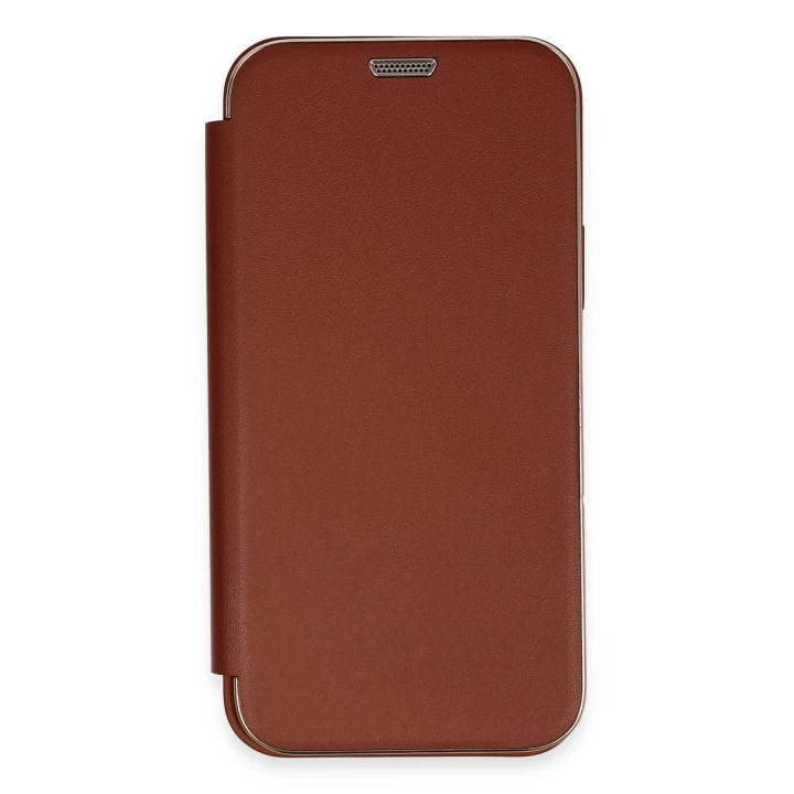 BFS  iPhone 11 Kılıf Dolpin Kapaklı - Kahverengi