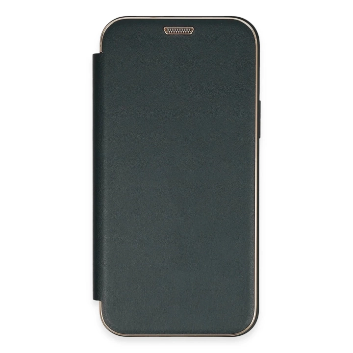 BFS  iPhone 11 Kılıf Dolpin Kapaklı - Koyu Yeşil