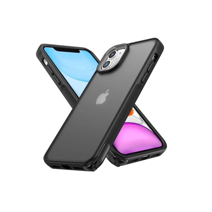 BFS  iPhone 11 Kılıf Elegant Kapak - Siyah