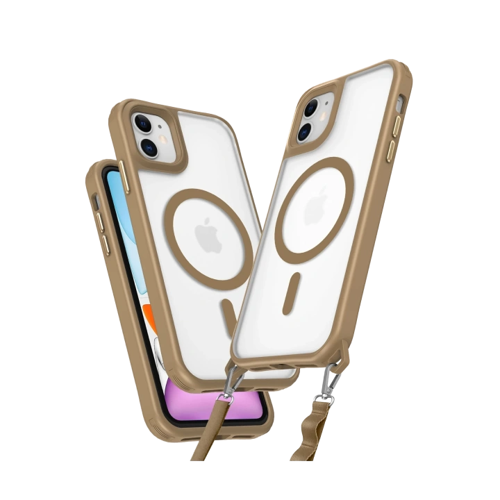 BFS  iPhone 11 Kılıf Enka Magsafe Silikon Kılıf - Desert