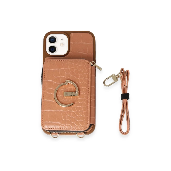BFS  iPhone 11 Kılıf Ermes Kapak - Açık Kırmızı
