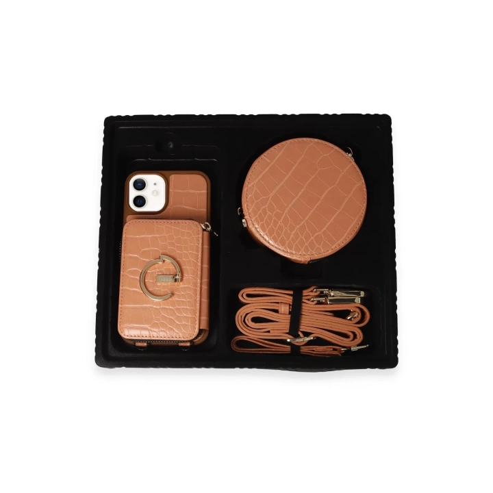 BFS  iPhone 11 Kılıf Ermes Kapak - Açık Kırmızı