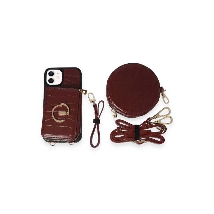 BFS  iPhone 11 Kılıf Ermes Kapak - Bordo