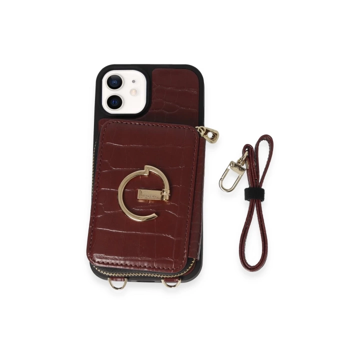 BFS  iPhone 11 Kılıf Ermes Kapak - Bordo
