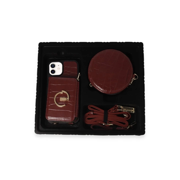 BFS  iPhone 11 Kılıf Ermes Kapak - Bordo