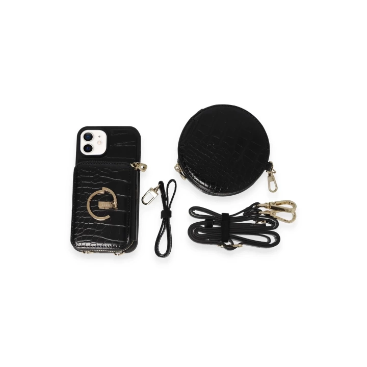 BFS  iPhone 11 Kılıf Ermes Kapak - Siyah