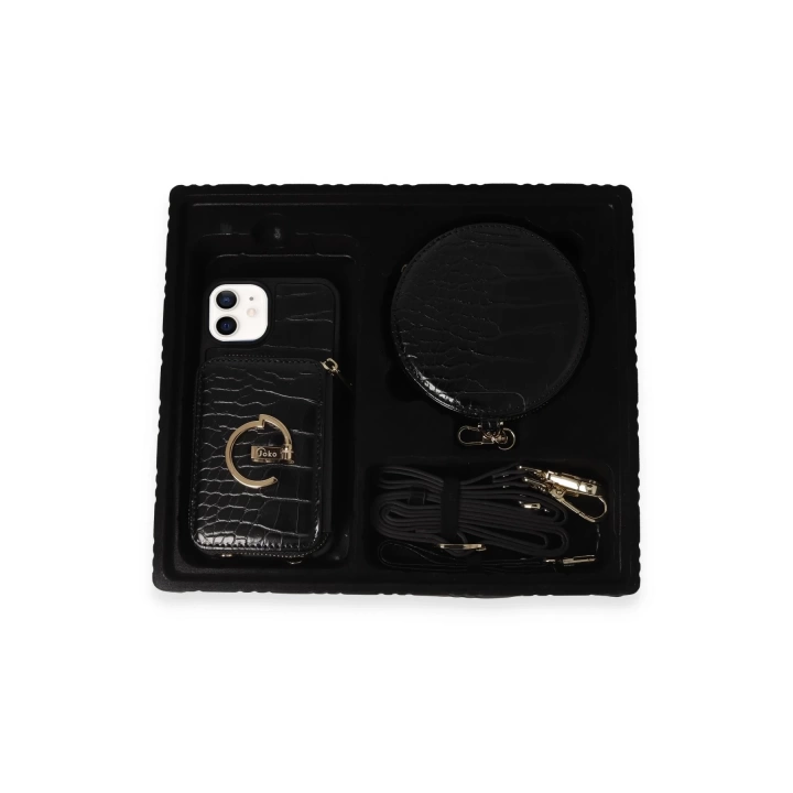 BFS  iPhone 11 Kılıf Ermes Kapak - Siyah