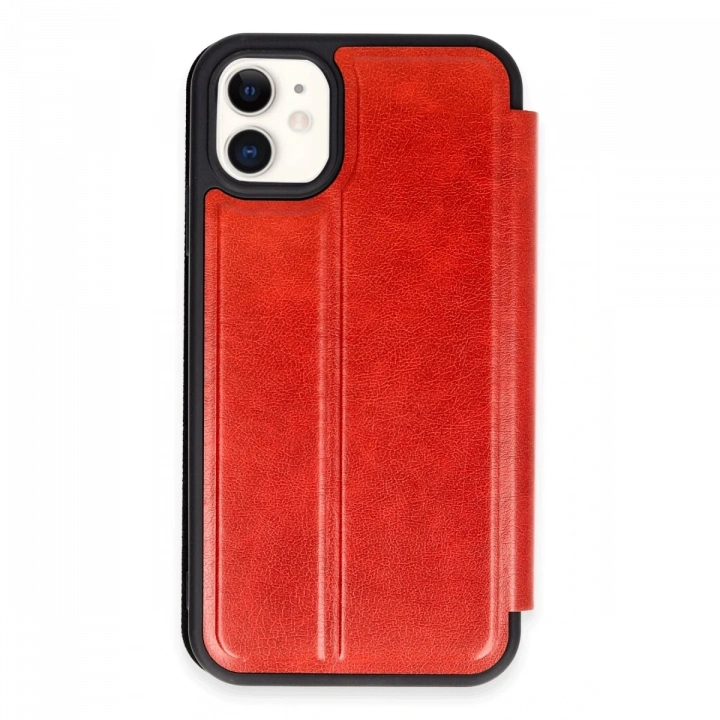 BFS  iPhone 11 Kılıf Flip Cover - Kırmızı