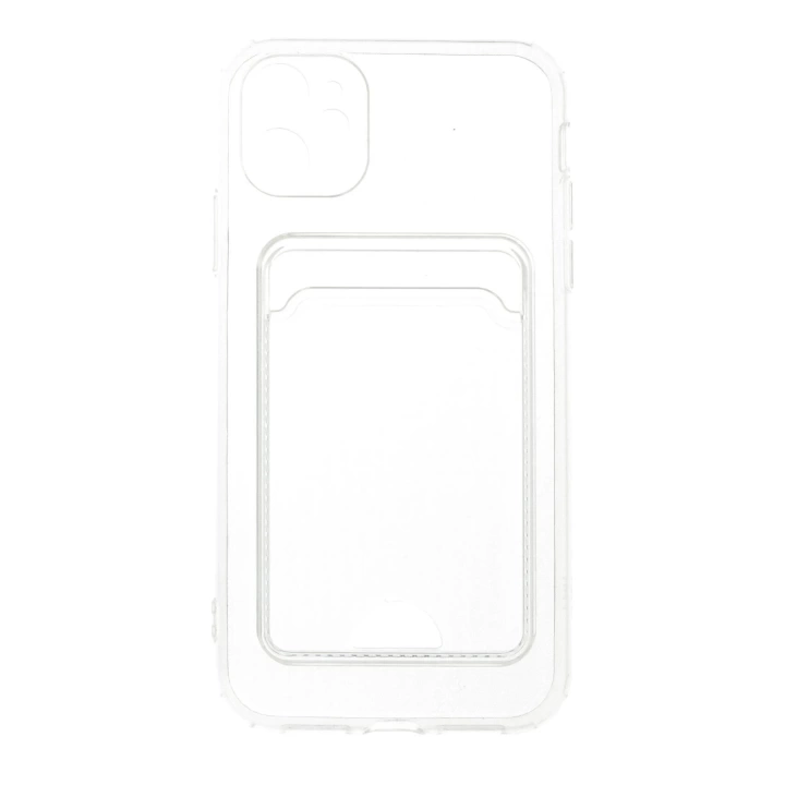 BFS  iPhone 11 Kılıf Kart Şeffaf Silikon - Şeffaf