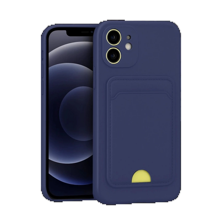 BFS  iPhone 11 Kılıf Kelvin Kartvizitli Silikon - Lacivert