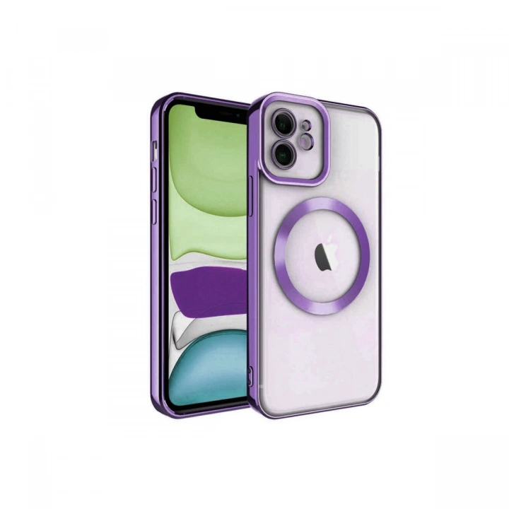 BFS  iPhone 11 Kılıf Kross Magneticsafe Kapak - Mor