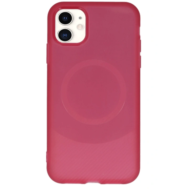 BFS  iPhone 11 Kılıf Maya Karbon Kapak - Bordo