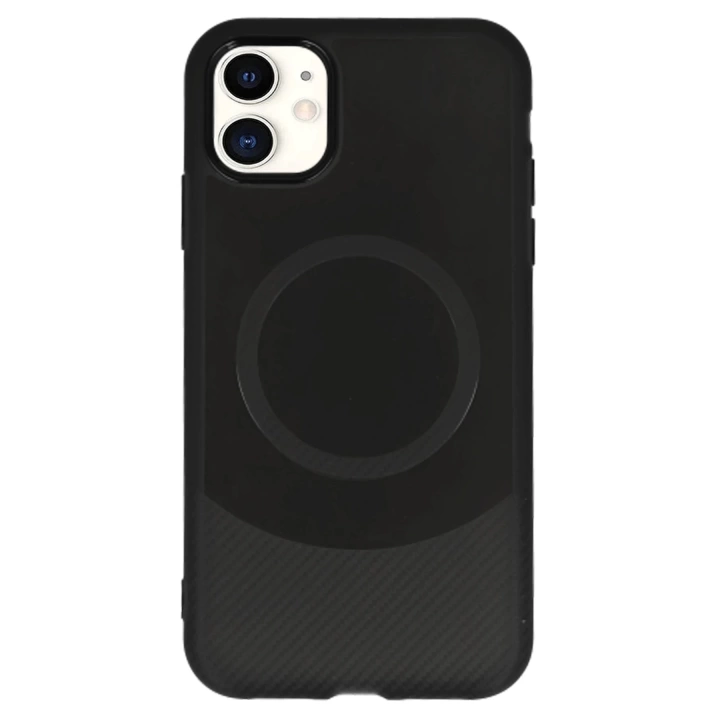 BFS  iPhone 11 Kılıf Maya Karbon Kapak - Siyah