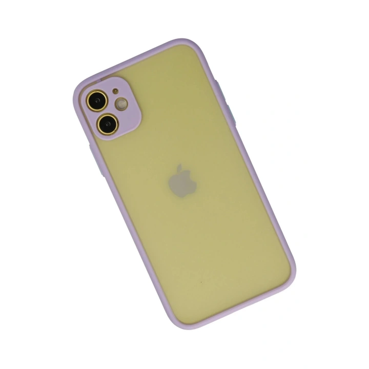 BFS iPhone 11 Kılıf Montreal Silikon Kapak - Mor
