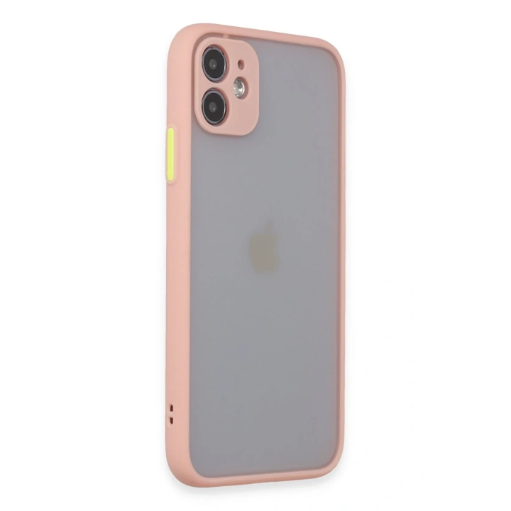 BFS  iPhone 11 Kılıf Montreal Silikon Kapak - Pembe