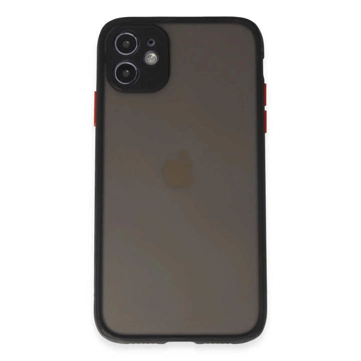 BFS  iPhone 11 Kılıf Montreal Silikon Kapak - Siyah