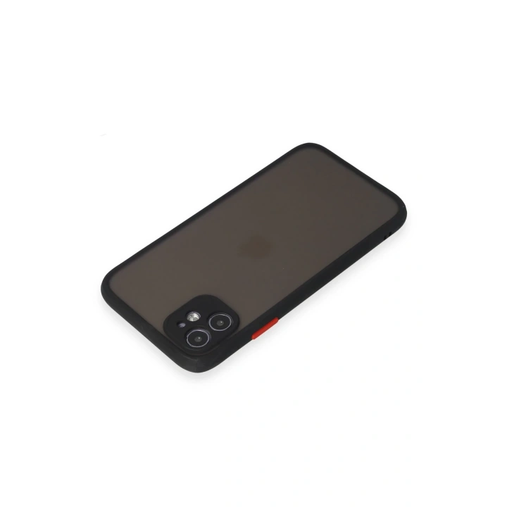 BFS  iPhone 11 Kılıf Montreal Silikon Kapak - Siyah