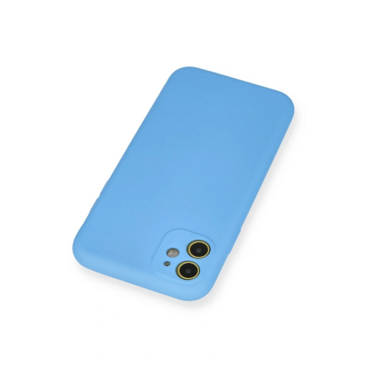 BFS  iPhone 11 Kılıf Nano içi Kadife Silikon - Mavi