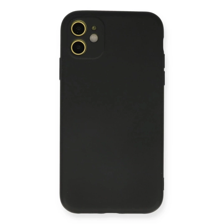 BFS  iPhone 11 Kılıf Nano içi Kadife Silikon - Siyah