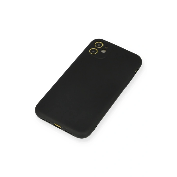 BFS  iPhone 11 Kılıf Nano içi Kadife Silikon - Siyah